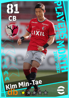Kim Min-Tae — CB, OVR 81, MAX 81