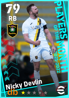 Nicky Devlin — RB, OVR 79, MAX 79