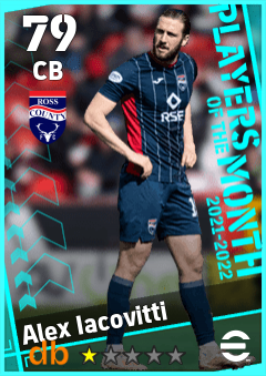 Alex Iacovitti — CB, OVR 79, MAX 79