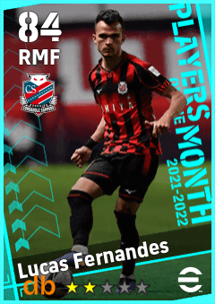 Lucas Fernandes — RMF, OVR 84, MAX 84
