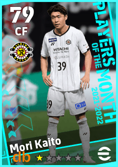 Mori Kaito — CF, OVR 79, MAX 79