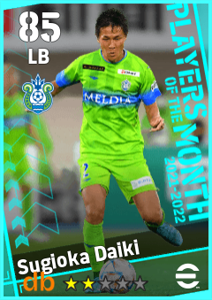 Sugioka Daiki — LB, OVR 85, MAX 85