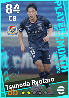 Tsunoda Ryotaro — CB, OVR 84, MAX 84