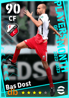 Bas Dost — CF, OVR 90, MAX 90
