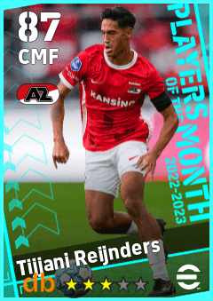 Tijjani Reijnders — CMF, OVR 87, MAX 87