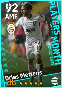 Dries Mertens eFootball player card