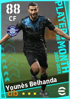 Younès Belhanda — CF, OVR 88, MAX 88