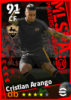 Cristian Arango — CF, OVR 91, MAX 91