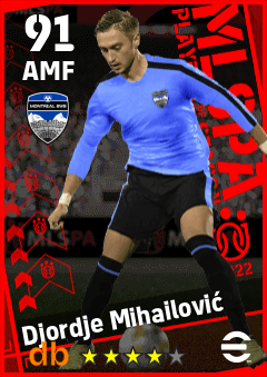 Djordje Mihailović — AMF, OVR 91, MAX 91