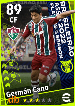 Germán Cano — CF, OVR 89, MAX 89