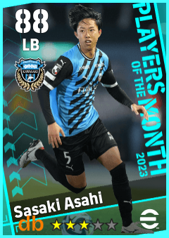 Sasaki Asahi — LB, OVR 88, MAX 88