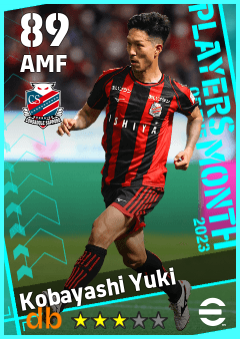 Kobayashi Yuki — AMF, OVR 89, MAX 89