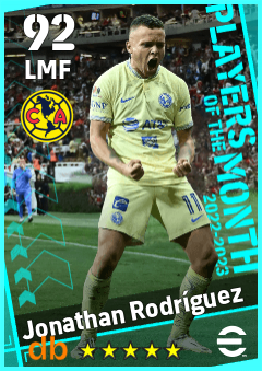 Jonathan Rodríguez — LMF, OVR 92, MAX 92