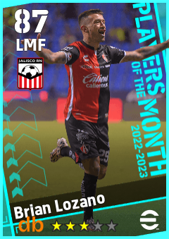 Brian Lozano — LMF, OVR 87, MAX 87
