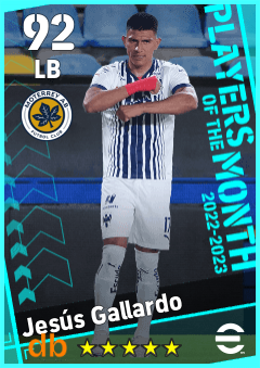 Jesús Gallardo — LB, OVR 92, MAX 92