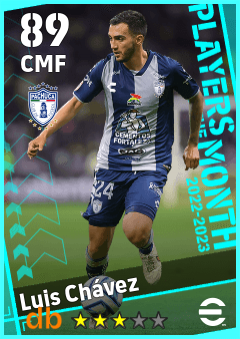 Luis Chávez — CMF, OVR 89, MAX 89