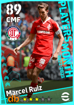 Marcel Ruiz — CMF, OVR 89, MAX 89
