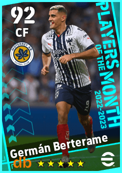 Germán Berterame — CF, OVR 92, MAX 92