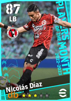 Nicolás Díaz — LB, OVR 87, MAX 87