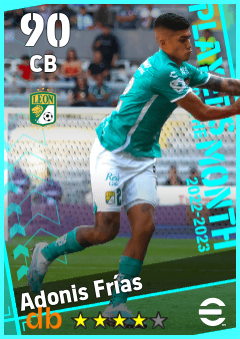 Adonis Frías — CB, OVR 90, MAX 90