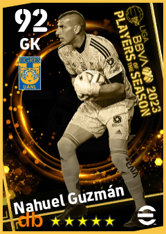 Nahuel Guzmán — GK, OVR 92, MAX 92