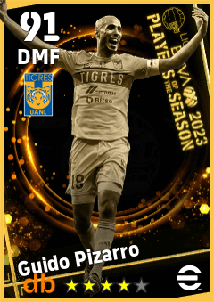 Guido Pizarro — DMF, OVR 91, MAX 91