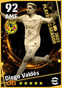 Diego Valdés — AMF, OVR 92, MAX 92