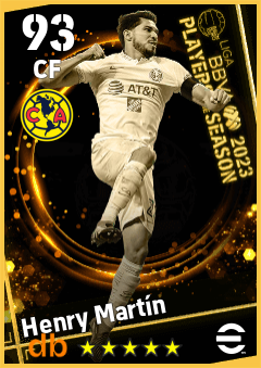 Henry Martín — CF, OVR 93, MAX 93