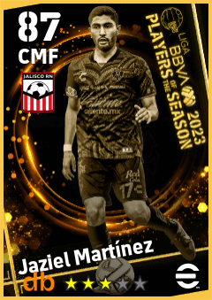 Jaziel Martínez — CMF, OVR 87, MAX 87