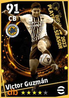 Victor Guzmán — CB, OVR 91, MAX 91