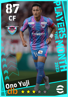 Ono Yuji — CF, OVR 87, MAX 87