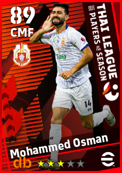 Mohammed Osman — CMF, OVR 89, MAX 89