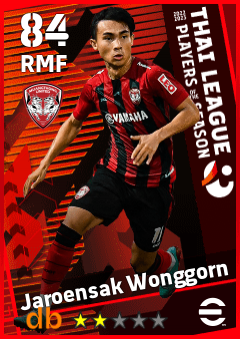 Jaroensak Wonggorn — RMF, OVR 84, MAX 84