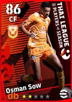 Osman Sow — CF, OVR 86, MAX 86