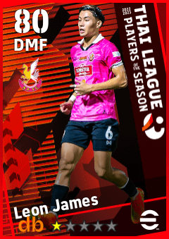 Leon James — DMF, OVR 80, MAX 80