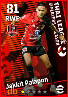 Jakkit Palapon — RWF, OVR 81, MAX 81