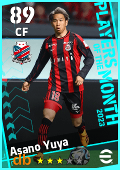 Asano Yuya — CF, OVR 89, MAX 89