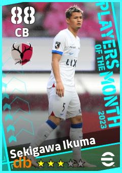 Sekigawa Ikuma — CB, OVR 88, MAX 88