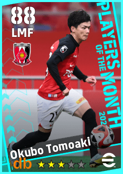 Okubo Tomoaki — LMF, OVR 88, MAX 88
