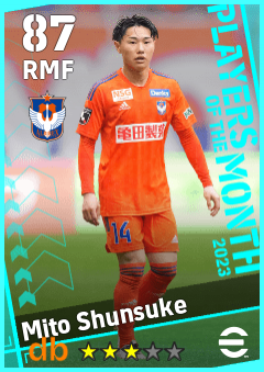 Mito Shunsuke — RMF, OVR 87, MAX 87