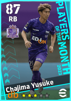 Chajima Yusuke — RB, OVR 87, MAX 87
