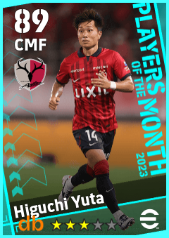 Higuchi Yuta — CMF, OVR 89, MAX 89