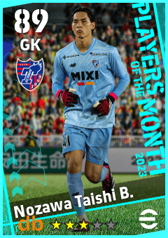 Nozawa Taishi B. — GK, OVR 89, MAX 89