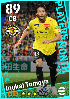 Inukai Tomoya — CB, OVR 89, MAX 89