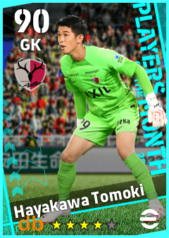 Hayakawa Tomoki — GK, OVR 90, MAX 90