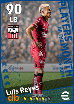 Luis Reyes — LB, OVR 90, MAX 90