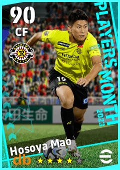 Hosoya Mao — CF, OVR 90, MAX 90