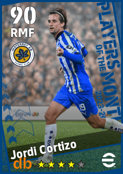 Jordi Cortizo — RMF, OVR 90, MAX 90