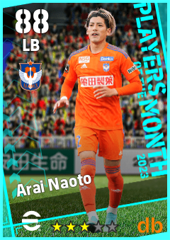 Arai Naoto — LB, OVR 88, MAX 88