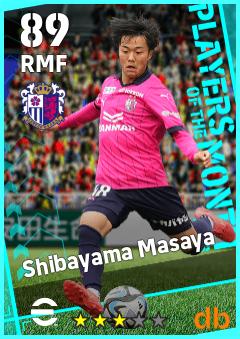 Shibayama Masaya — RMF, OVR 89, MAX 89